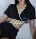 Yaoy清仓断码 处理性感紧身运动绑带上衣爵士舞蹈服女