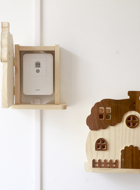 墙面防漏电开关遮挡装饰保护罩实木开关面板插座墙洞凸起遮丑美化