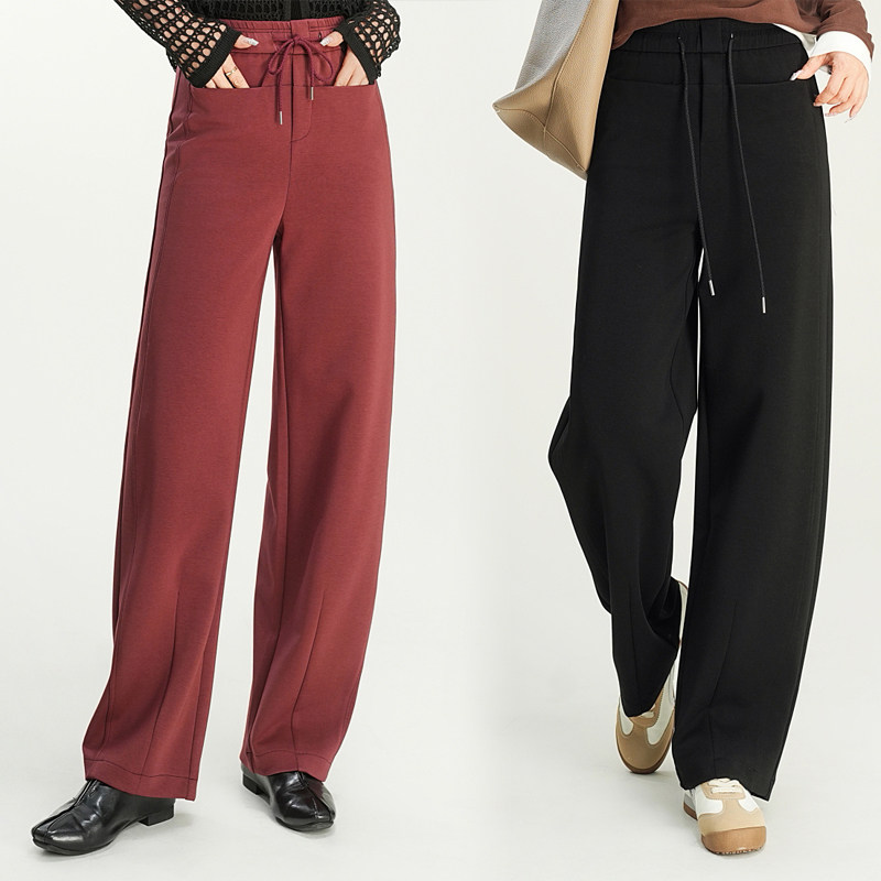 2025春秋款弯刀裤高腰宽松运动裤垂感显瘦长裤女莫代尔窄版香蕉裤,女装/女士精品,休闲裤,淘宝优惠券,粉丝福利购,淘宝优惠卷