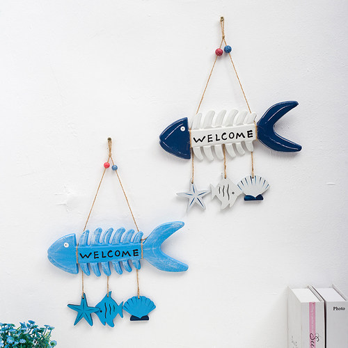 小鱼墙壁挂饰海洋风儿童房挂件