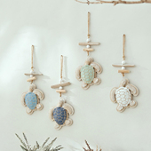 地中海风格 立体海龟装 饰品挂件海洋风儿童房间玄关墙面壁饰挂饰