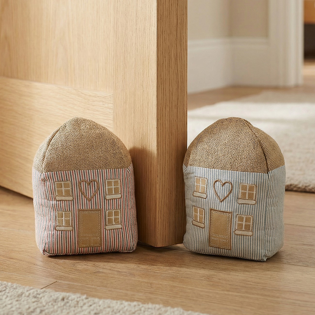 布艺小房子造型细砂门档家居摆件