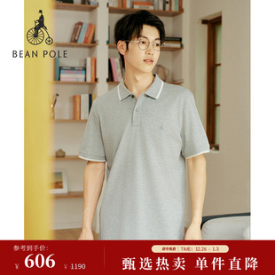 新品 商务简约短袖 BEANPOLE滨波丝光棉POLO衫 男士 T恤 2025夏季