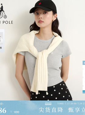 【新品】BEANPOLE  滨波 2026年秋季女士日常简约纯棉圆领短袖T恤
