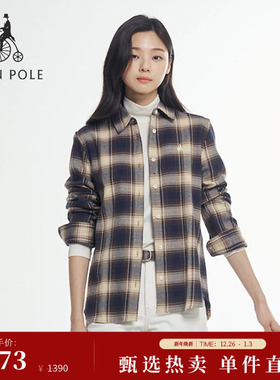 【新品】BEANPOLE滨波 2025年秋冬女士休闲随性通勤纯棉长袖衬衫