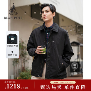 复古工装 2025秋冬男士 BEANPOLE滨波 风翻领轻暖夹克外套 新品