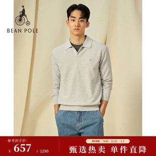 商务简约休闲舒适长袖 2025秋冬男士 BEANPOLE滨波 Polo衫 新品