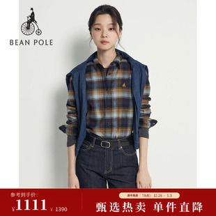 气质简约纯棉长袖 2025年秋冬女士时尚 BEANPOLE滨波 衬衫 新品