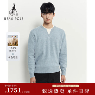 简约时尚 2025年秋冬男士 含绵羊毛BEANPOLE滨波 套头毛衫 新品