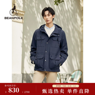BEANPOLE滨波 商务休闲轻量户外日常通勤简约连帽运动风外套 男士