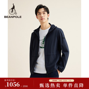 风连帽时尚 藏青色休闲简约工装 通勤风夹克外套 男士 BEANPOLE滨波