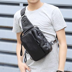 休闲腰包潮男包包 单肩背包斜挎背包潮包 胸包韩版 潮流大容量男士