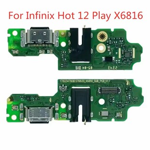 适用于传音Infinix Hot 12 Play尾插小板X6816充电USB送话器6816