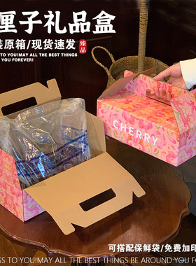 进口车厘子原箱手提盒高档智利大樱桃5斤装包装袋礼品装空袋礼盒