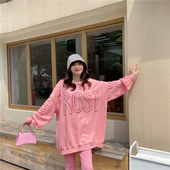 休闲上衣 慵懒风长袖 SUNFLOWER秋冬新款 重工亮片宽松卫衣女韩版