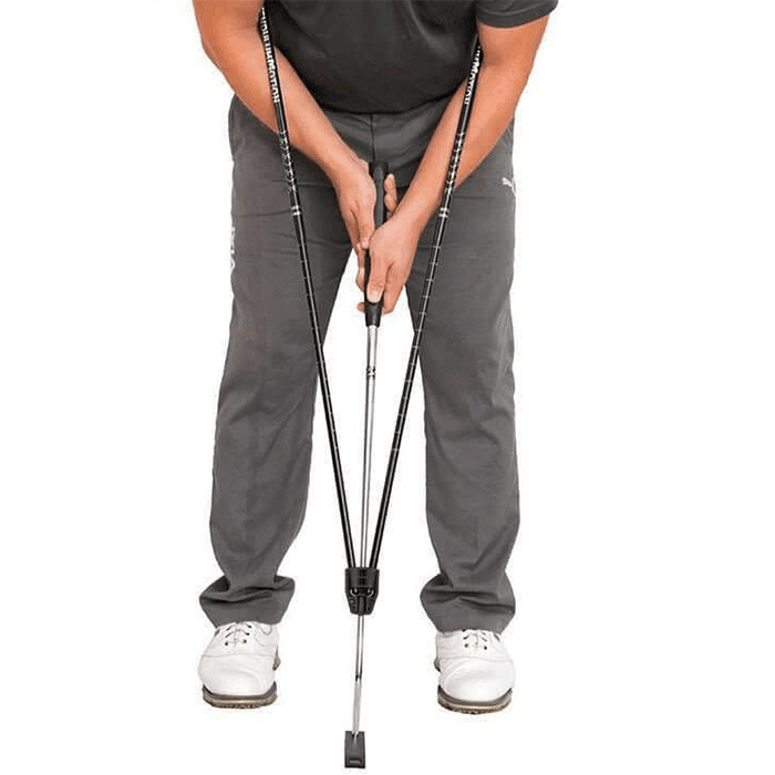 热卖r新款高尔夫推杆辅助练习器矫正器可伸缩golf putting traine