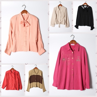 实拍售卖68 宫廷女上衣 古着Vintage孤品棉麻刺绣白衬衫 孤品日系