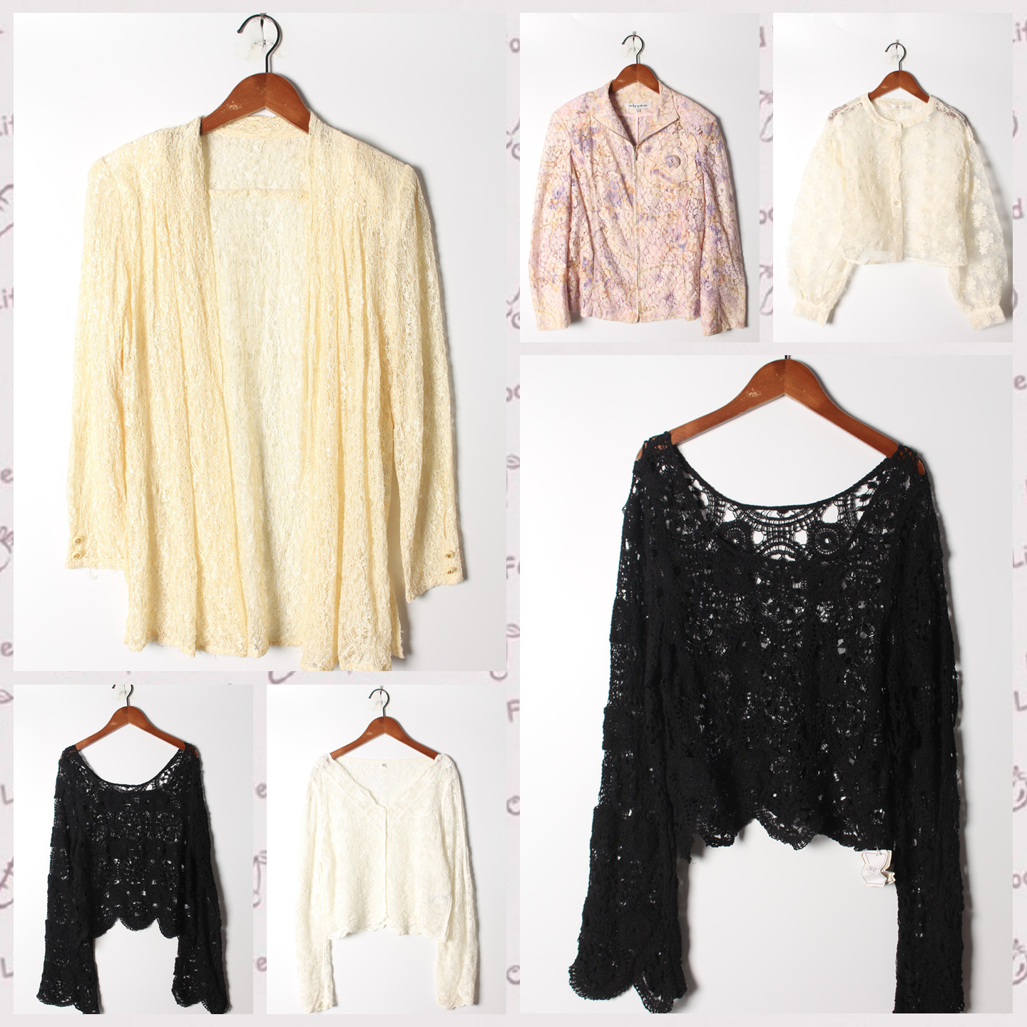 古着Vintage孤品棉麻花刺绣白衬衫孤品日系 女上衣 实拍售卖104