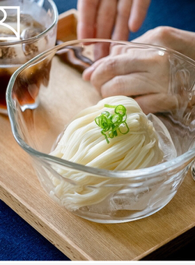 日本ADERIA石冢硝子Tebineri不规则玻璃碗水果酸奶碗冷面沙拉汤碗