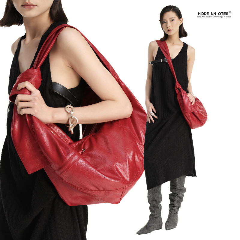 高级感安可拉红饺子包