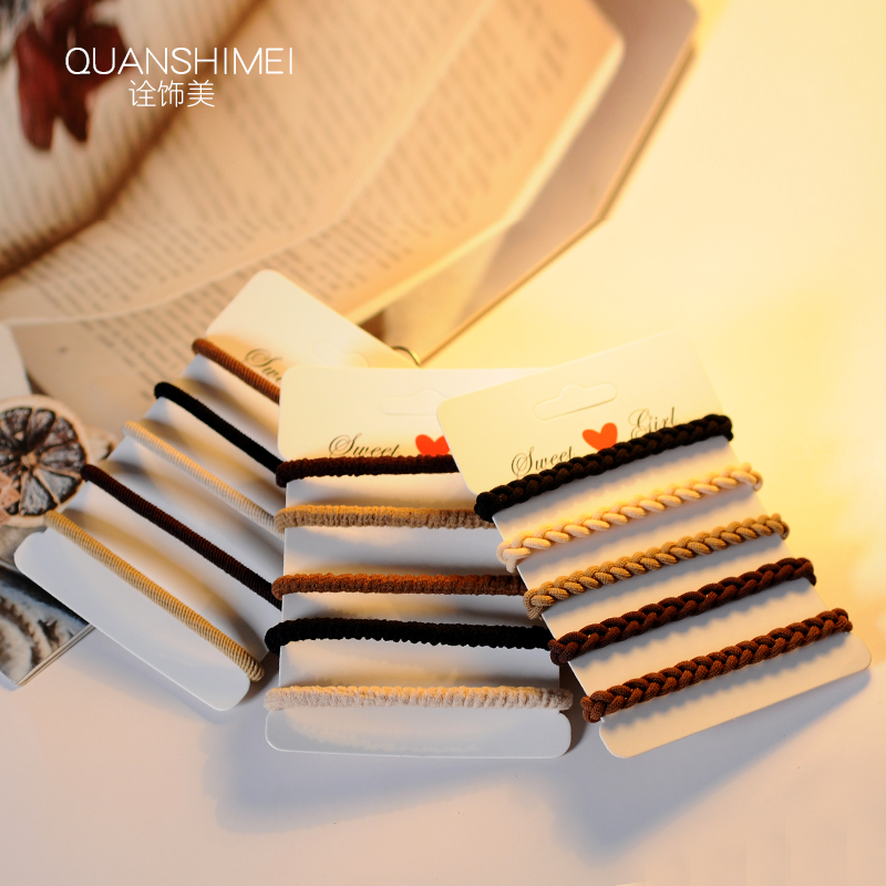 日韩扎头发绳耐用加粗橡皮筋