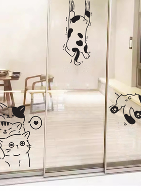 厨房PVC墙贴创意猫咪贴画