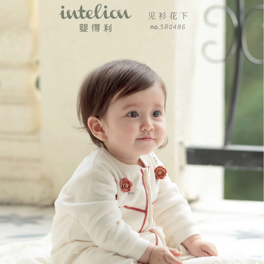 婴得利秋冬加厚夹棉爬服洋气超萌连体衣百天周岁礼服外出服满月服