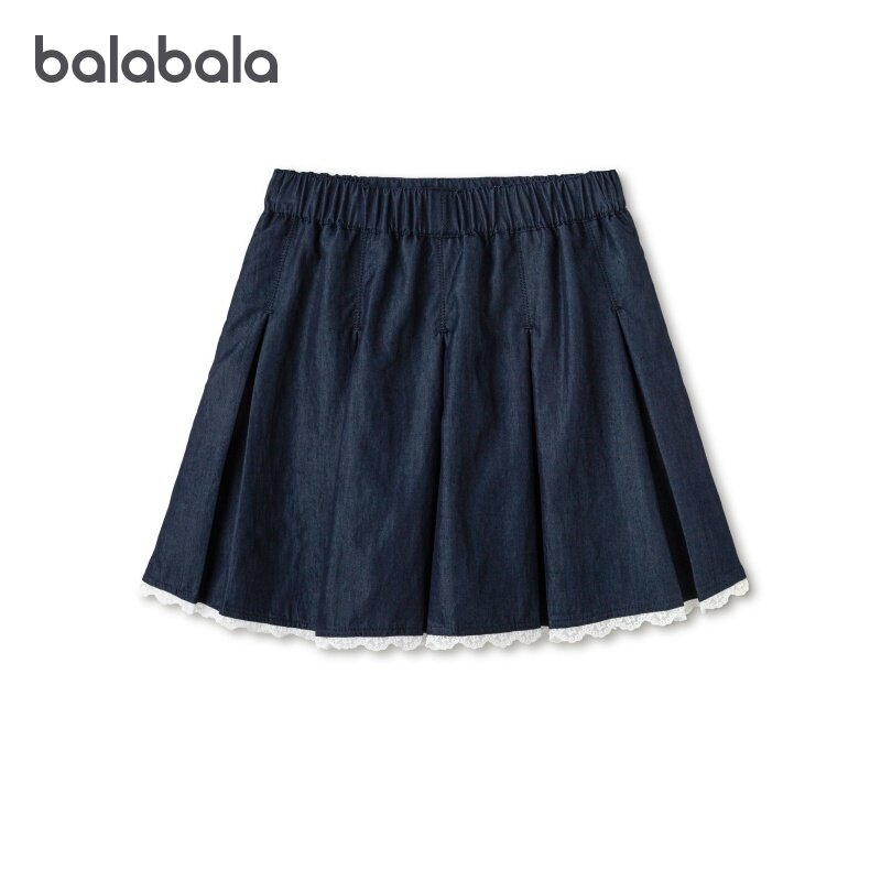 商场同款巴拉巴拉儿童短裙女童裙子夏装2026新款中大童仿牛仔裙裤