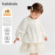 商场同款 法式 巴拉巴拉宝宝衬衫 童装 上衣潮 女童白色衬衣春秋款