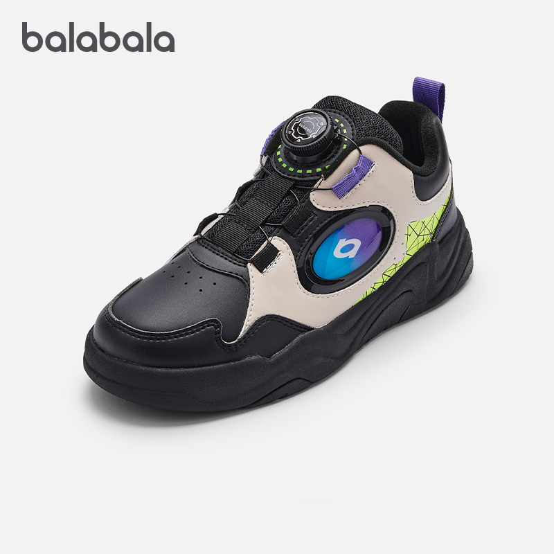 潮酷撞色板鞋,质感气泡造型