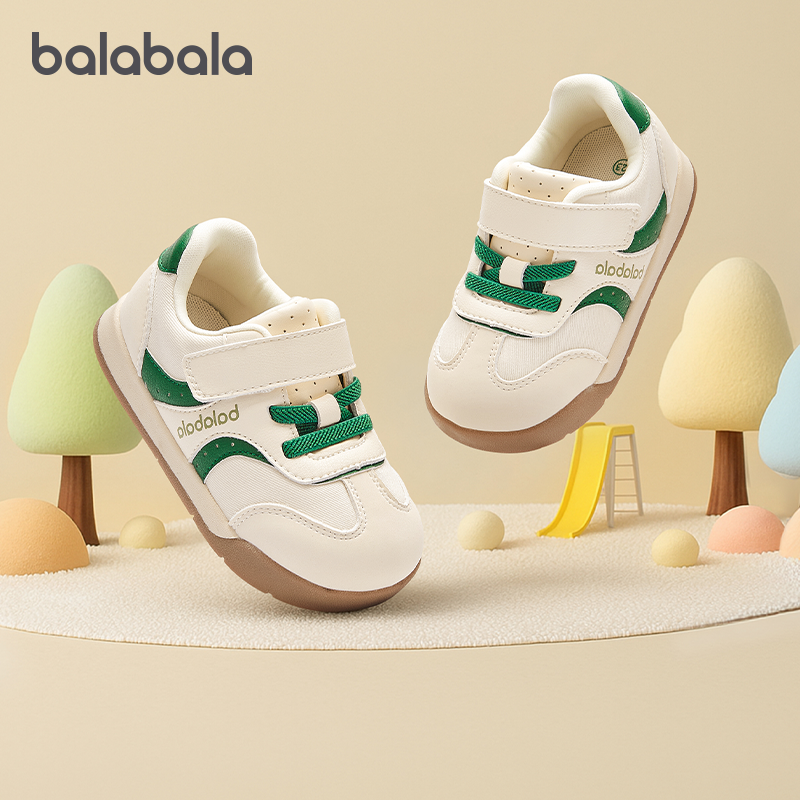 巴拉巴拉婴儿学步鞋男童防滑板鞋