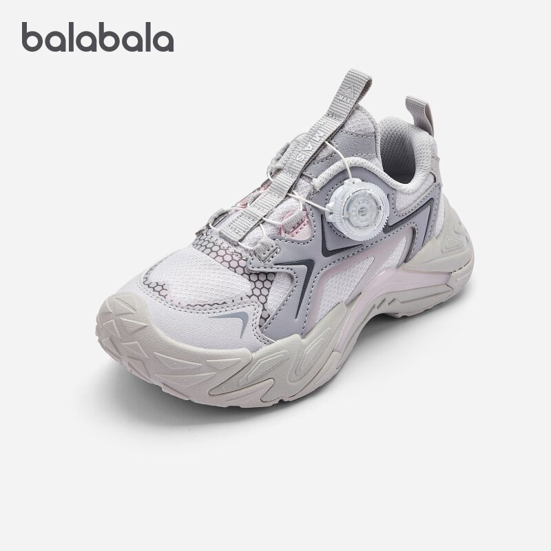 巴拉巴拉童鞋儿童运动鞋女童跑步鞋秋冬鞋子透气网布鞋潮流户外鞋