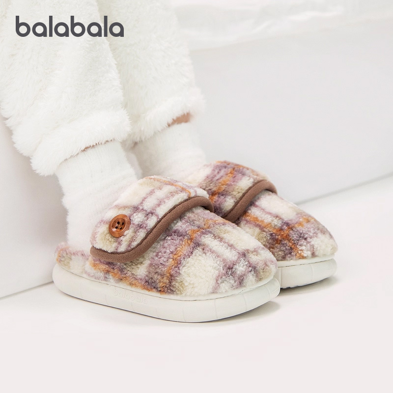 巴拉巴拉儿童棉拖鞋女童家居鞋冬