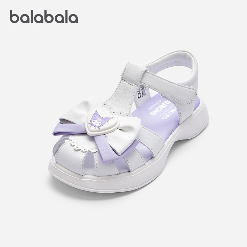 库洛米IP巴拉巴拉女童凉鞋中大童包头鞋子儿童防滑2025夏季童鞋潮,童鞋/婴儿鞋/亲子鞋,凉鞋,淘宝优惠券,粉丝福利购,淘宝优惠卷