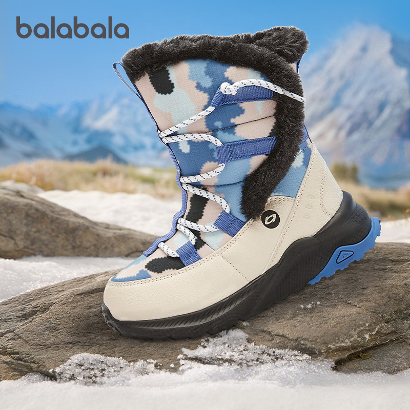 巴拉巴拉运动靴男童女童高帮靴子