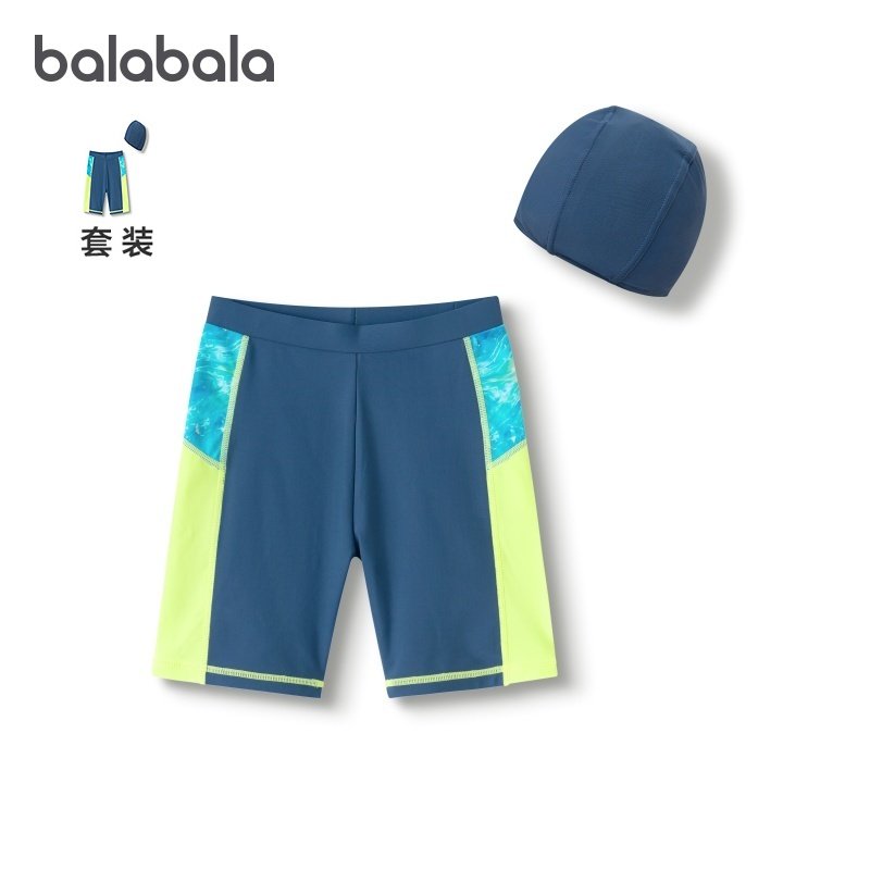 巴拉巴拉泳衣男童防曬泳褲高彈