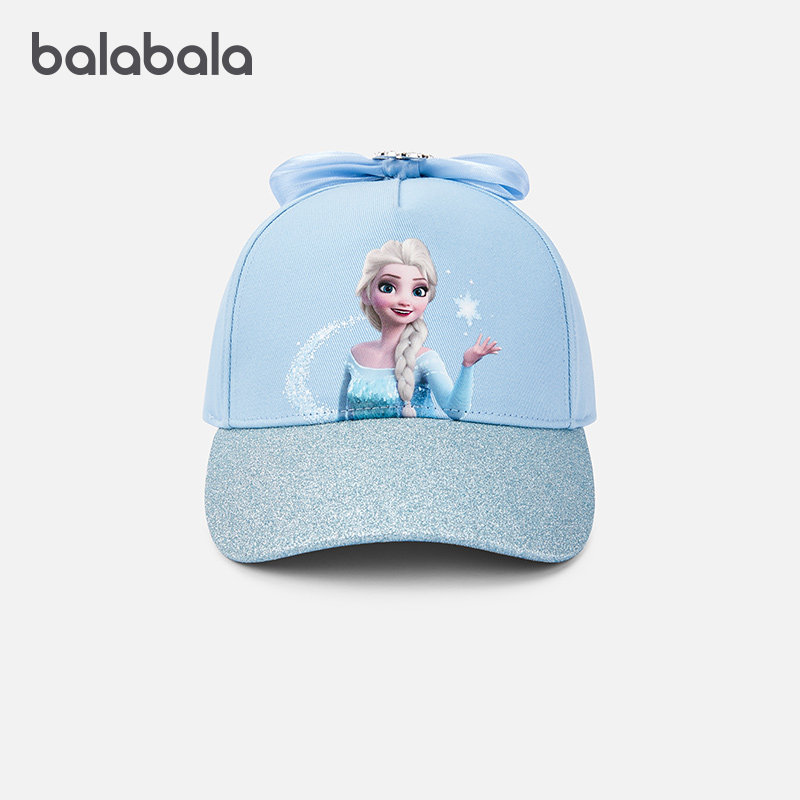 迪士尼巴拉巴拉儿童棒球帽女童鸭舌帽防晒遮阳帽子2025夏季新款