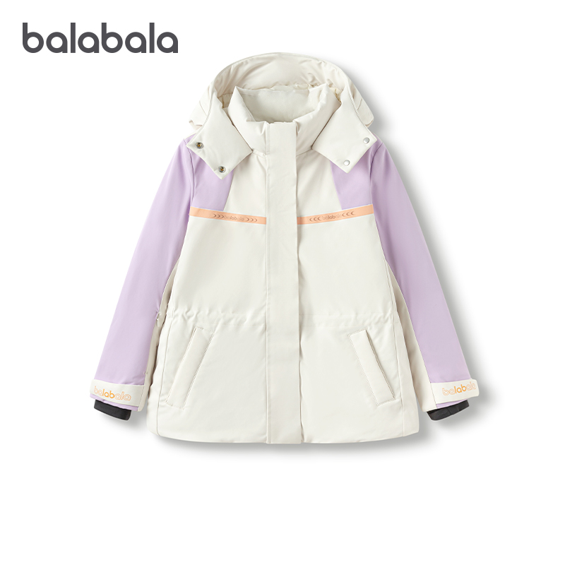 巴拉巴拉女童鹅绒羽绒服中大童