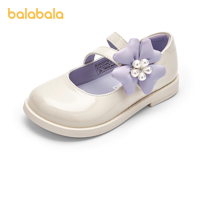 巴拉巴拉女童公主鞋中大童小皮鞋