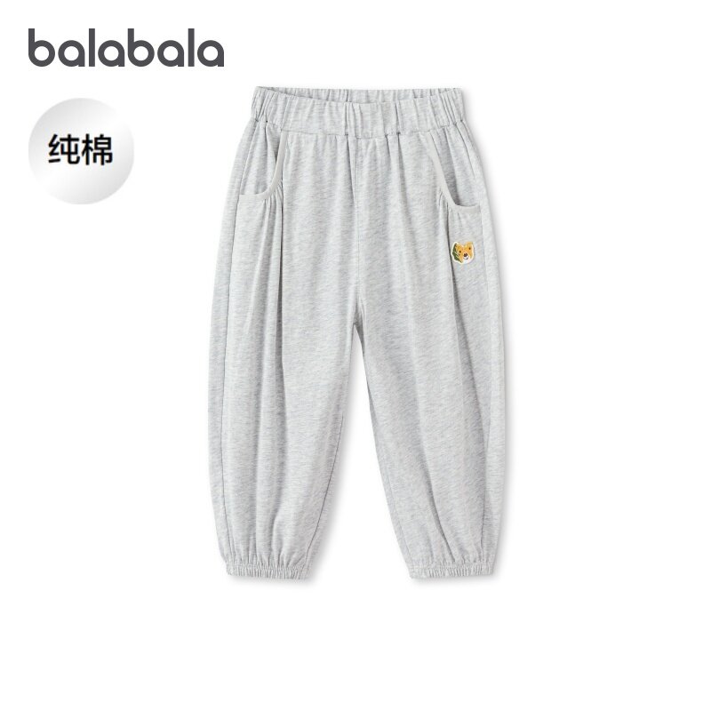 商场同款巴拉巴拉宝宝运动裤儿童纯棉长裤男童女童裤子2026夏童装