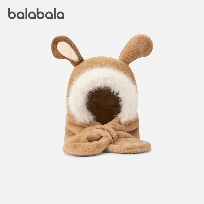 巴拉巴拉儿童帽子男女童冬