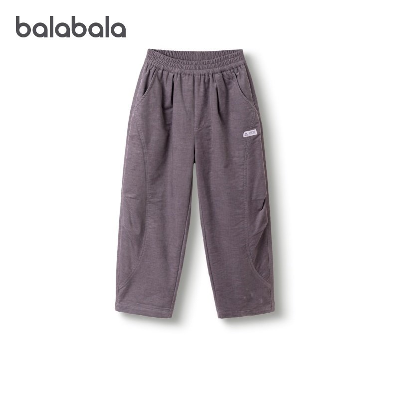 巴拉巴拉长裤女童灯芯绒弯刀裤