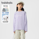 巴拉巴拉儿童长袖 中大童潮t 童装 t恤女童纯棉打底衫 儿童上衣春秋款