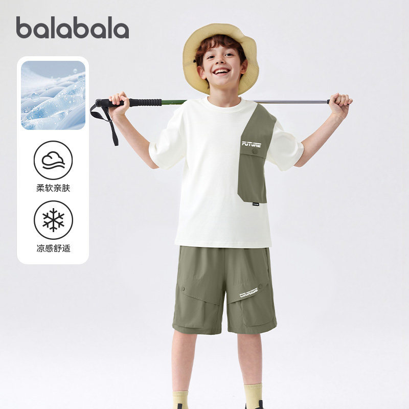 巴拉巴拉balaOne短袖套装凉感