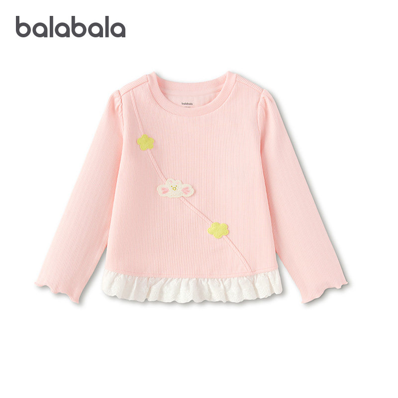 巴拉巴拉女童长袖t恤宝宝打底衫洋气儿童上衣2026春季新款童装长t,童装/婴儿装/亲子装,T恤,淘宝优惠券,粉丝福利购,淘宝优惠卷