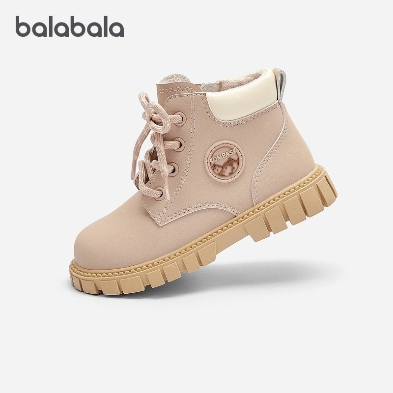 【商场同款】巴拉巴拉女童马丁靴大童中筒靴子儿童2025秋冬童鞋新