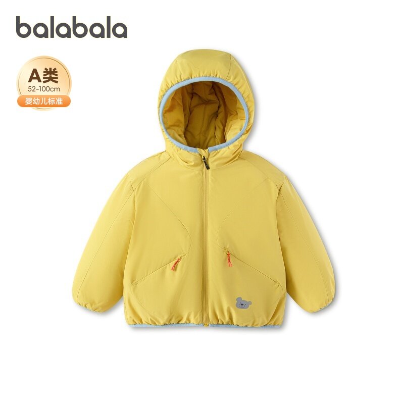 巴拉女童棉服小童连帽棉袄