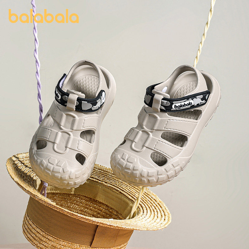 巴拉巴拉儿童凉鞋男童防滑沙滩鞋女童轻便踩水鞋子2025夏新款童鞋