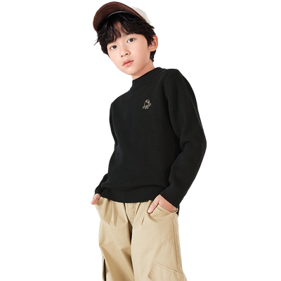 巴拉巴拉男童毛衣大童半高领针织衫儿童保暖打底衫冬季新款童装潮