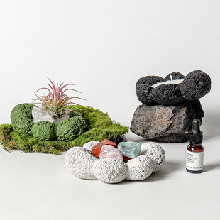 跨境简约矿香石香薰礼盒家用室内持久留香高级感香氛无火香薰摆件